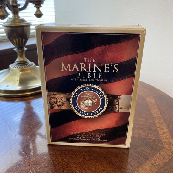 HCSB MARINE'S BIBLE By Holman Bible Staff With Slide Tab Closure (see Photos) - Picture 1 of 13
